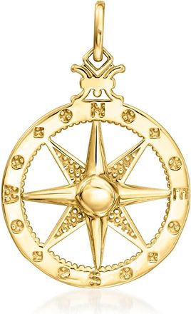 Canaria Canaria 10kt Yellow Gold Compass Pendant