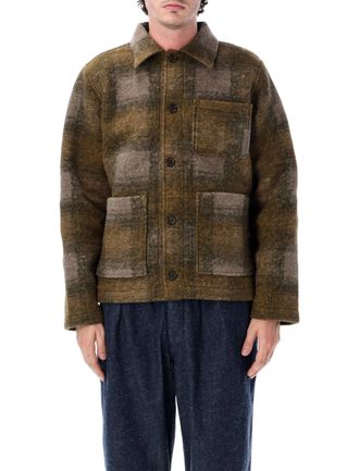 Universal Works Tag Boxy Plaid Casual Shirt