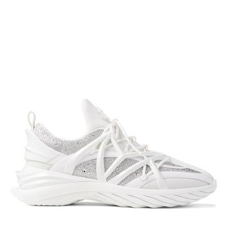 Jimmy Choo London Cosmos/F Crystal Embellished Low-top Sneakers, Brand Size 45 ( US Size 12 )