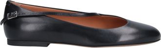 Jil Sander Black Elyss Round Toe Ballerina Flats