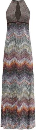 Missoni Long Sleeveless Brown Dress