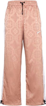 Nike x CLOT Rose Gold Silk Pattern Track Pants For Men Pink CT4088-605