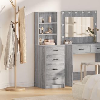 Berkfield Home Highboard Grey Sonoma 40x41x135 cm Engineered Wood | Size: 40 x 41 x 135 cm