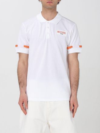 Moschino Polo in cotone con logo Moschino Couture