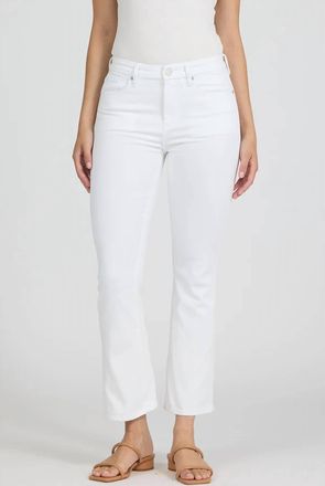 Dear John Denim Jeanne Super High Rise Crop Flare Jean In White