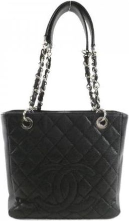 Chanel Pre-owned Caviar Skin Shoulder Bag - Dames - Vintage Shopper - Zwart - ONE Size - Leer - Vintage