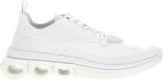 Ferragamo White Lace Up Sneakers