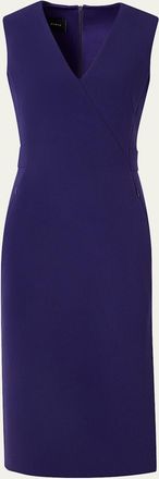 Akris Bi-Stretch Wool Double-Face Shift Dress