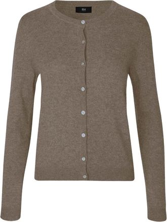 Rosemunde Sofia Cardigan - Dames - Vesten - Bruin - M - Wol - Truien & Vesten