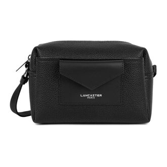 Lancaster Tassen, Dames, Zwart, ONE Size, Leer, Maya Double KBA Crossbody Tas