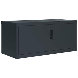 vidaXL Armario Archivador De Acero Gris Antracita 90x40x40 Cm Vidaxl