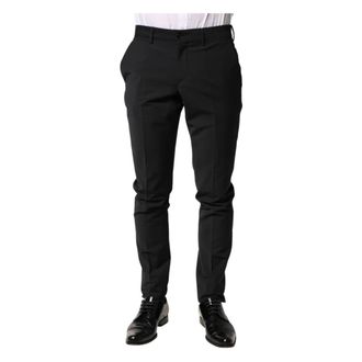 Dolce & Gabbana Suit Trousers, male, Black, Size: XS Dress Pants