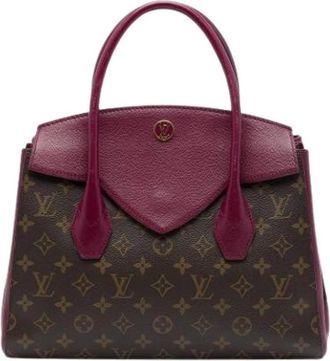 Louis Vuitton Pre-owned Florine Satchel - Dames - Vintage Handtas - Bruin - ONE Size - Leer - Vintage