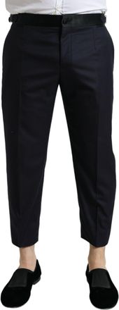 Dolce & Gabbana Mens Classic Cropped Trousers - Navy - Size EU 54 (Mens)