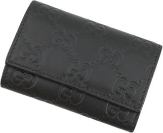 Gucci Pre-owned Sleuteletui - Dames - Vintage Accessoires - Zwart - ONE Size - Leer - Vintage