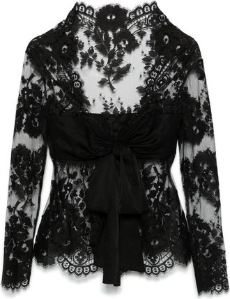 Zimmermann Illustration blouse - women - Cotton/Polyamide/Silk - 3 - Black