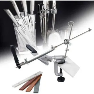 OEM Afilador De Cuchillos Profesional Con 4 Muelas Abrasivas, Afilador De Cuchillos Rotativo De &Aacute;ngulo Fijo Pro Rx-008, Juego De Herramientas De Afilado D