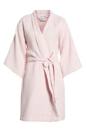 Nordstrom Womens Everyday Waffle Robe in Pink Loft at Nordstrom, Size X-Small