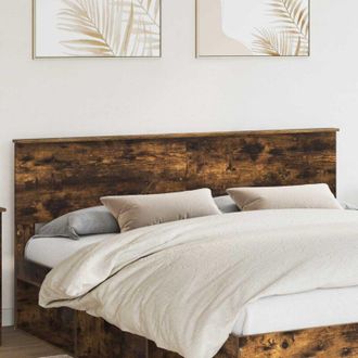vidaXL vidaXL Testiera Rovere fum&eacute; 200 cm Legno multistrato