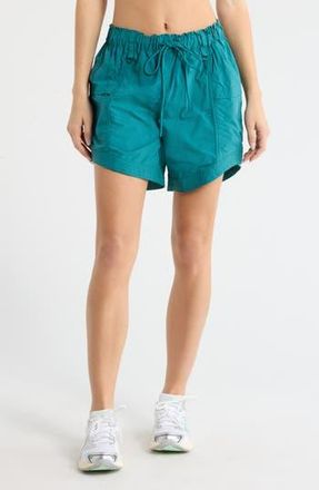 Free People FP Movement In The Wild Long Shorts in Turquoise at Nordstrom Rack, Size X-Small