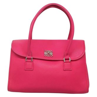 Loewe Alamo Leather Pink Leather Handbag (Pre-Owned)