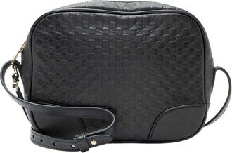 Gucci Black Microguccissima Leather Bree Disco Shoulder Bag (Authentic Pre- Loved)