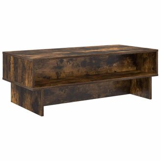 vidaXL Mesa De Caf&eacute; Roble Ahumado 100 X 46 X 35 Cm Vidaxl