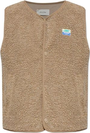 American Vintage Hoktown Vest - Heren - Bodywarmers - Bruin - M - Polyester - Jassen
