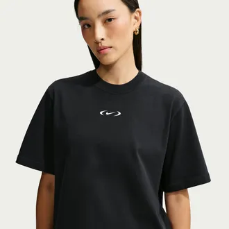 Nike Womens Nike Sportswear Classic Loose T-Shirt in Black | IM6411-010