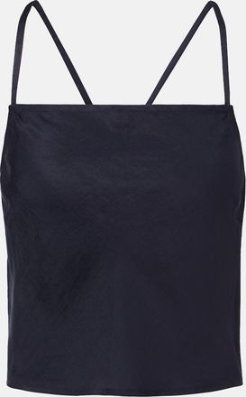 Leset Daniel open-back crop top