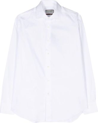 Canali classic-collar cotton shirt - men - Cotton - 40 - White