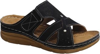 Generic Womens Mules with Heel, Wedge Sandals, Platform Sandals, Orthopaedic Shoes, Peep Toe Pumps, Summer Shoes, Faux Leather Slippers, Slides, Non-Slip Slip