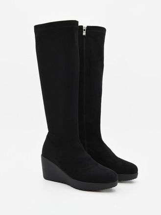 Purapiel Wedge Boot Bro2 Zwart