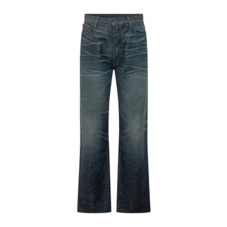 Tom Ford Stonewashed Low Waist Boyfriend Jeans - Heren - Jeans - Blauw - Maat: W31 Katoen