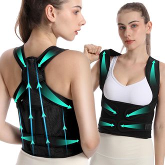 OEM Corrector De Postura De Espalda Para Mujeres Y Hombres, Corrige La Escoliosis Y La Espalda Redondeada, Enderezador De Espalda Ajustable Que Remodela E