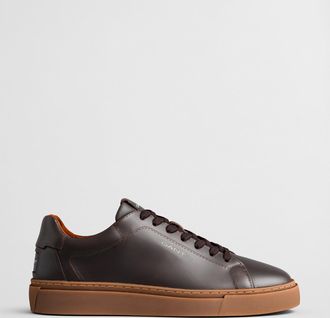 GANT Men McJulien Leather Sneakers (43) DEEP BROWN