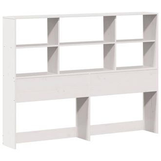 Berkfield Home Headboard with Storage White 160 cm Solid Wood Pine