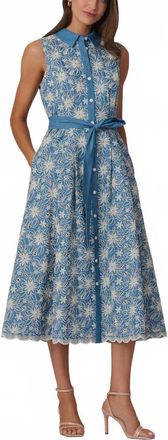 Shoshanna Kendra Dress In Chambray