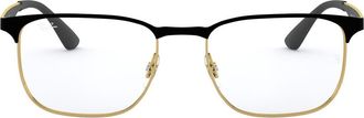 Ray-Ban 54mm Optical Glasses in Gold/black at Nordstrom