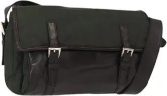 Prada Pre-owned Cross Body Bags, female, Green, Size: ONE SIZE Pre-owned Vintage Cross Body Bag