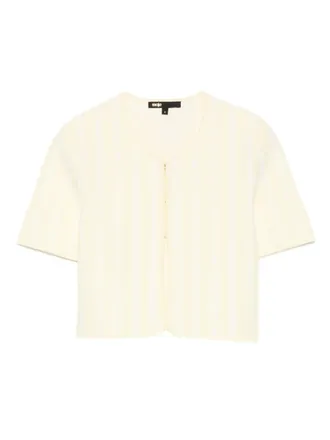 Maje Cardigan crop - Giallo