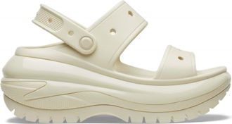 Crocs Classic Mega Crush sandalen voor dames in het wit