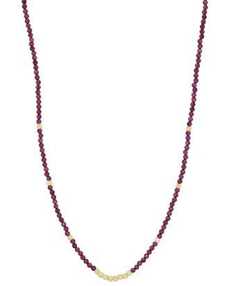Savvy Cie Jewels 18K Plated Cz Beads Necklace