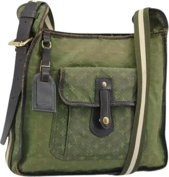 Louis Vuitton Pre-owned Monogram Mini Canvas Schoudertas - Dames - Vintage Schoudertas - Groen - ONE Size - Leer - Vintage