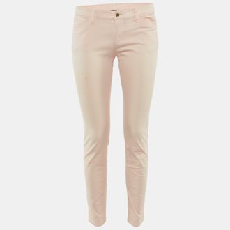 Emporio Armani Blush Pink Cotton Skinny Jeans