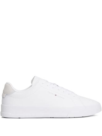 Tommy Hilfiger logo sneakers - men - Polyurethane/Fabric/Rubber - 45 - White