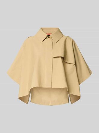 Max & Co. Oversized Poncho aus reiner Baumwolle Modell EUFORICO in Beige, Gr&ouml;&szlig;e 1