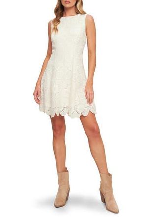 Flying Tomato Floral Lace Minidress in Vintage Ivory at Nordstrom Rack, Size Large