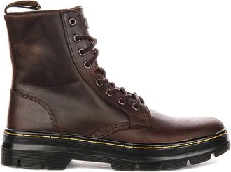 Dr. Martens Combs Leather Ankle Boots - male - Dr. Martens - Lace-up Boots - Brown - 10 UK - Shoes