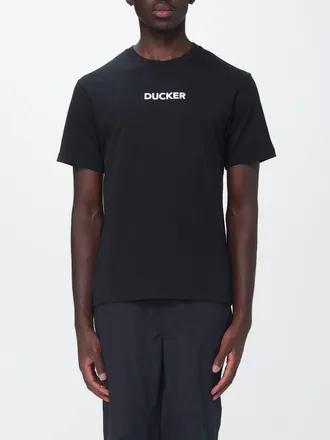 Save The Duck T-shirt girocollo in cotone con stampa slogan sul davanti